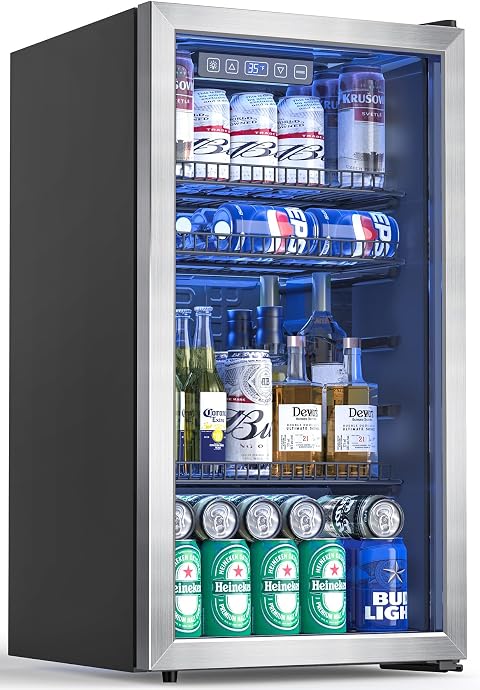 Manastin MSDGBRA 3.2 cu ft Beverage Cooler Silver
