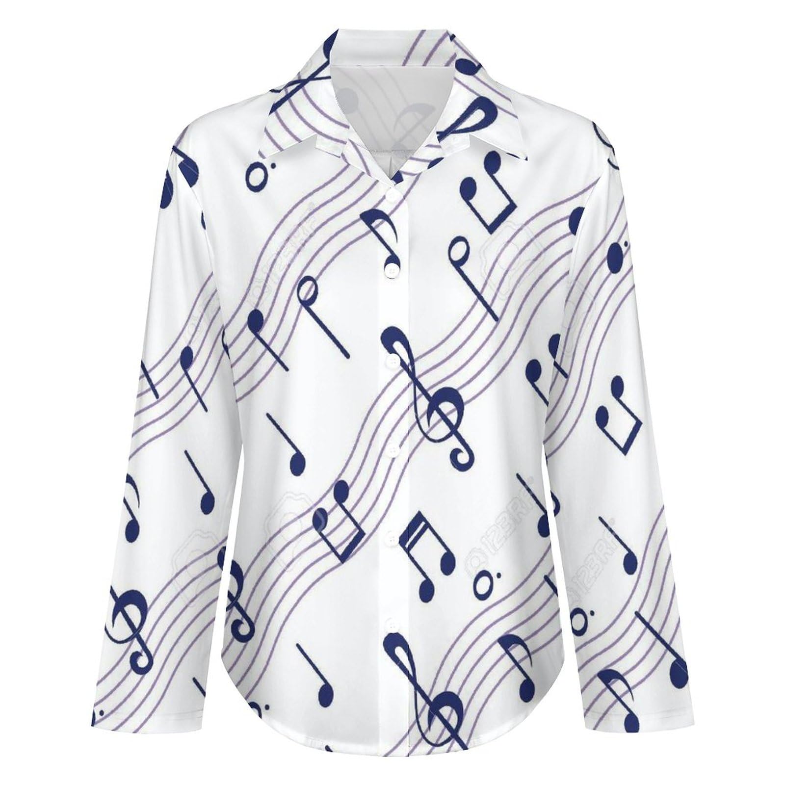 美品 大きいサイズ LEONARD 楽器 シンフォニー 音符 花柄 長袖 シャツ フラワー音符 長袖Tシャツ(80cm クリーム): ベビー - ナルミヤ