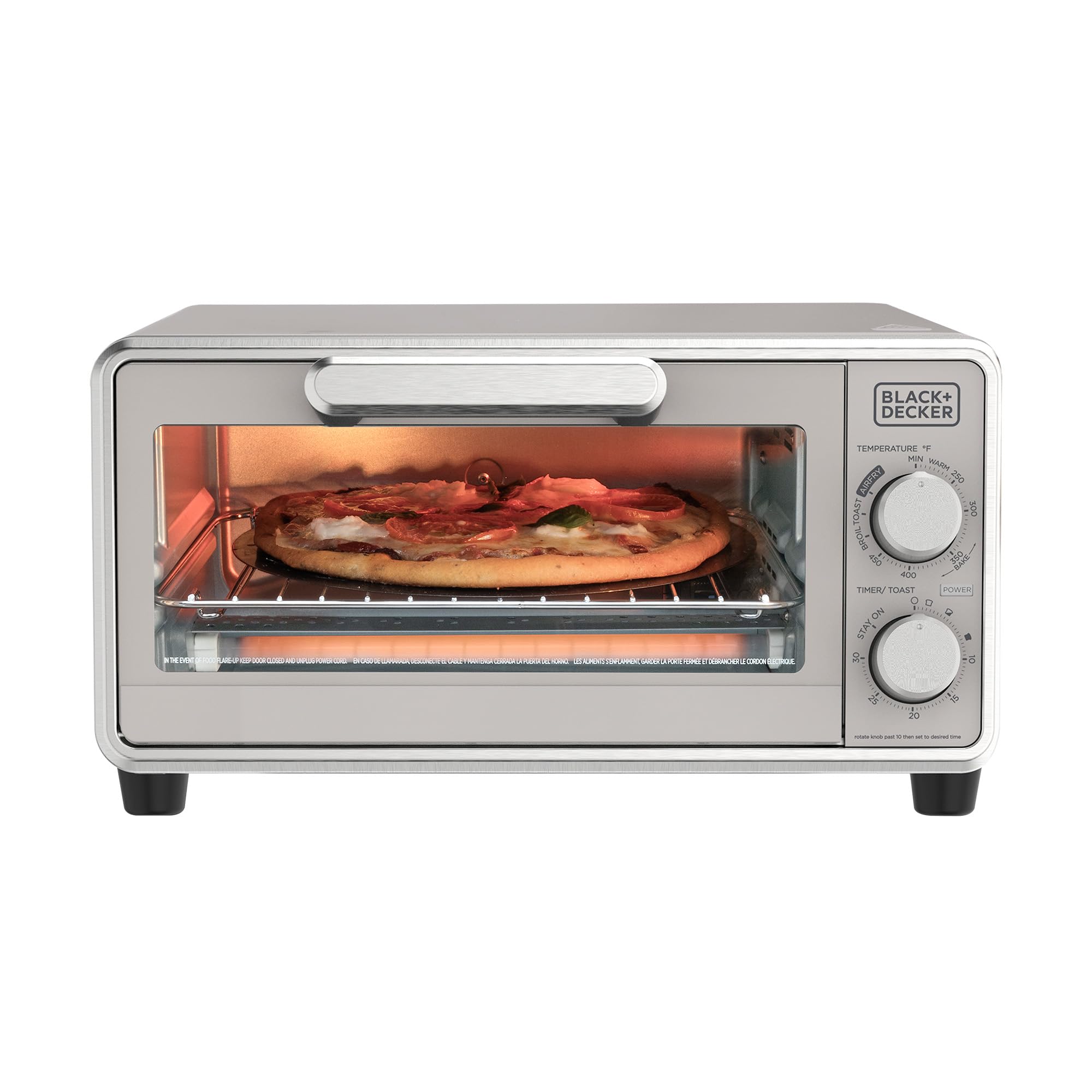 Black+Decker Crisp N Bake PRO 4-Slice Digital Air Fry Toaster Oven
