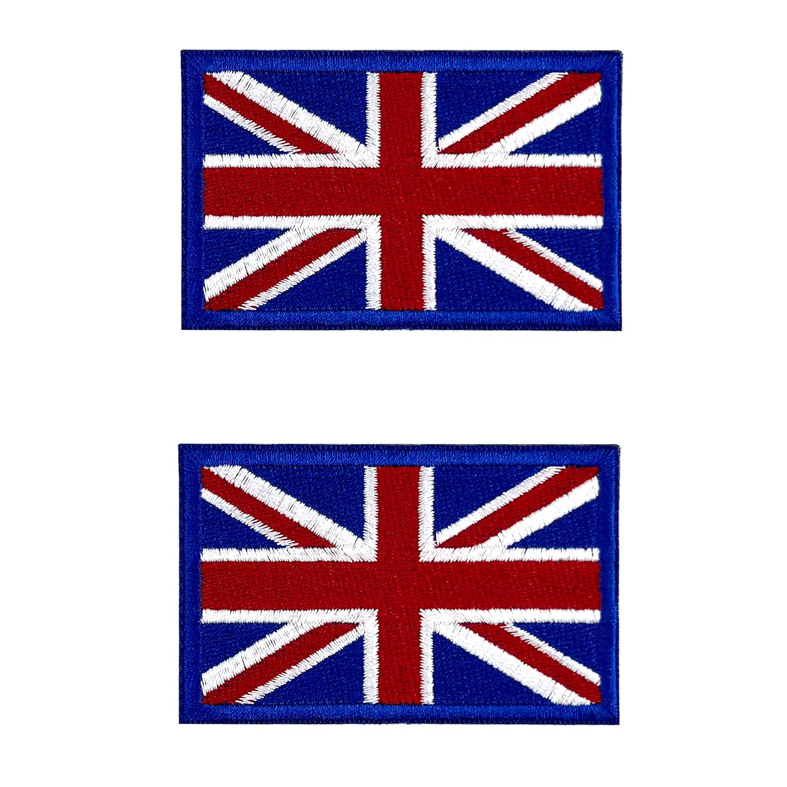 makstore2pcs Hook-on United Kingdom Badges, British Union Jack Patch, Britain Flag Patch, Military Patches, Tactical Patches with Hook and Loop for Uniforms Backpacks Jackets Caps Pants