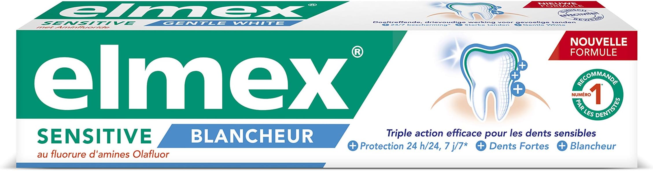 Elmex Sensitive Whitening Toothpaste, 75 ml, Pack of 3