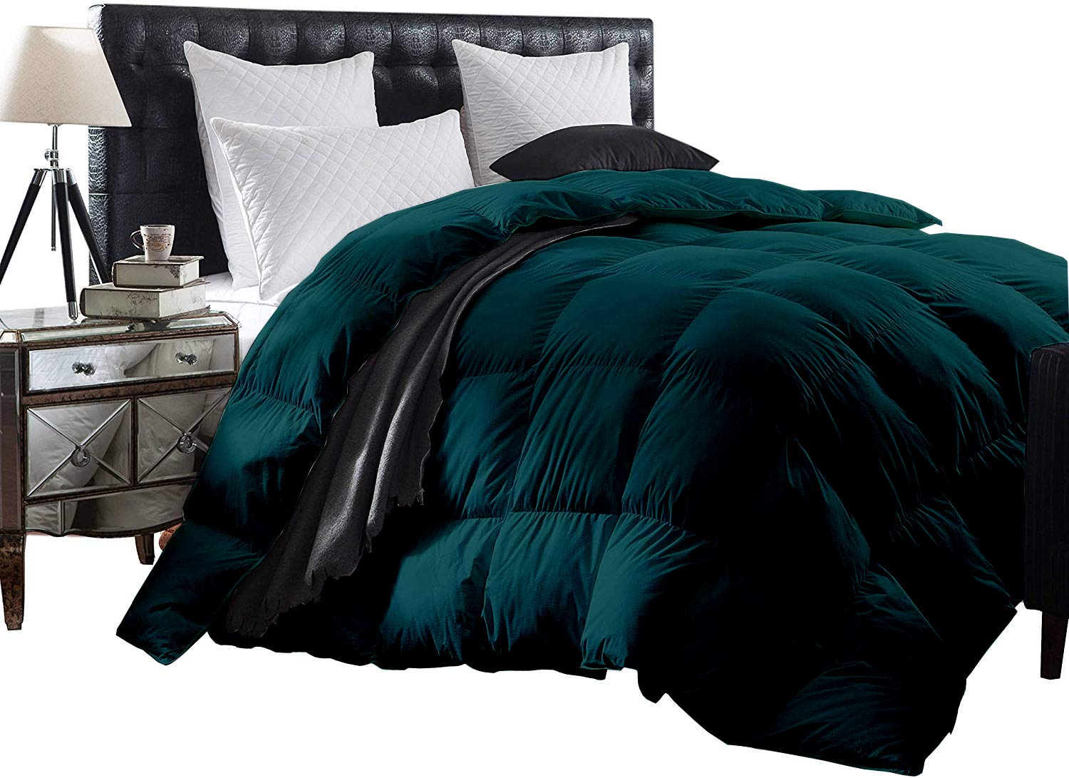 teal down comforter