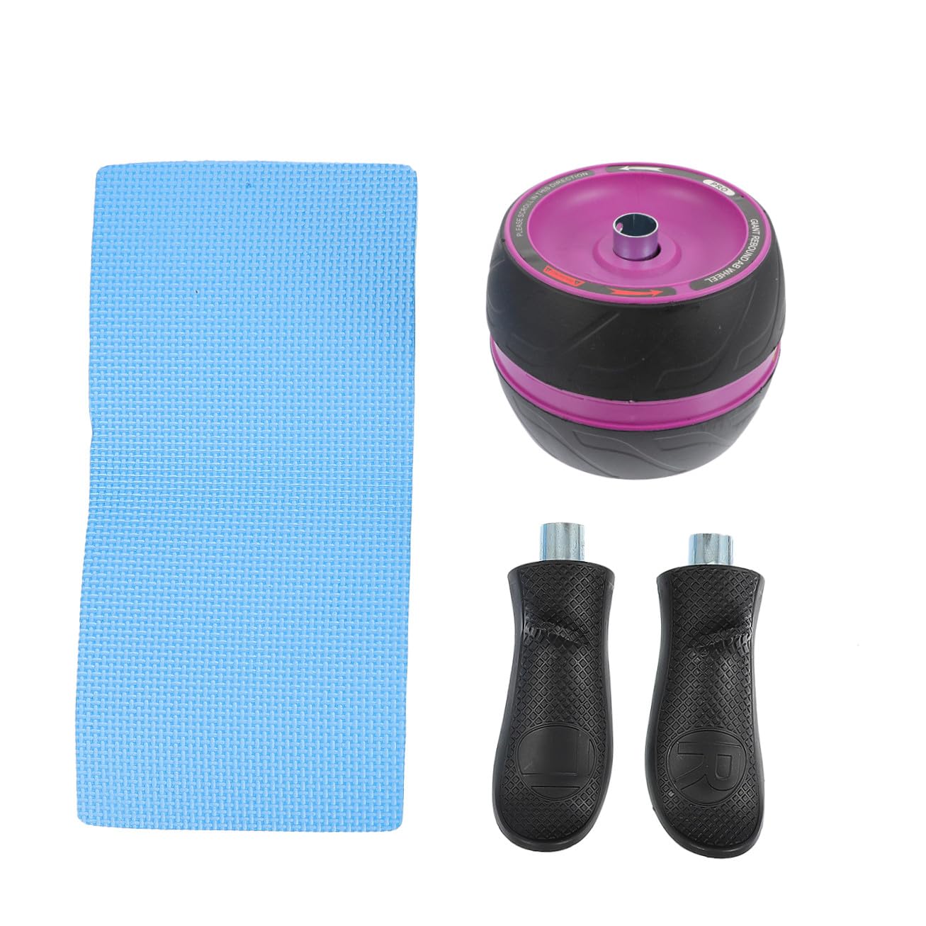 YARNOW 1pezzi Ruota Addominale Con Tappetino Antiscivolo Attrezzatura Fitness Per Allenamento Casa e Palestra Esercizio Per Core e Schiena Supporto Per Principianti e Avanzati