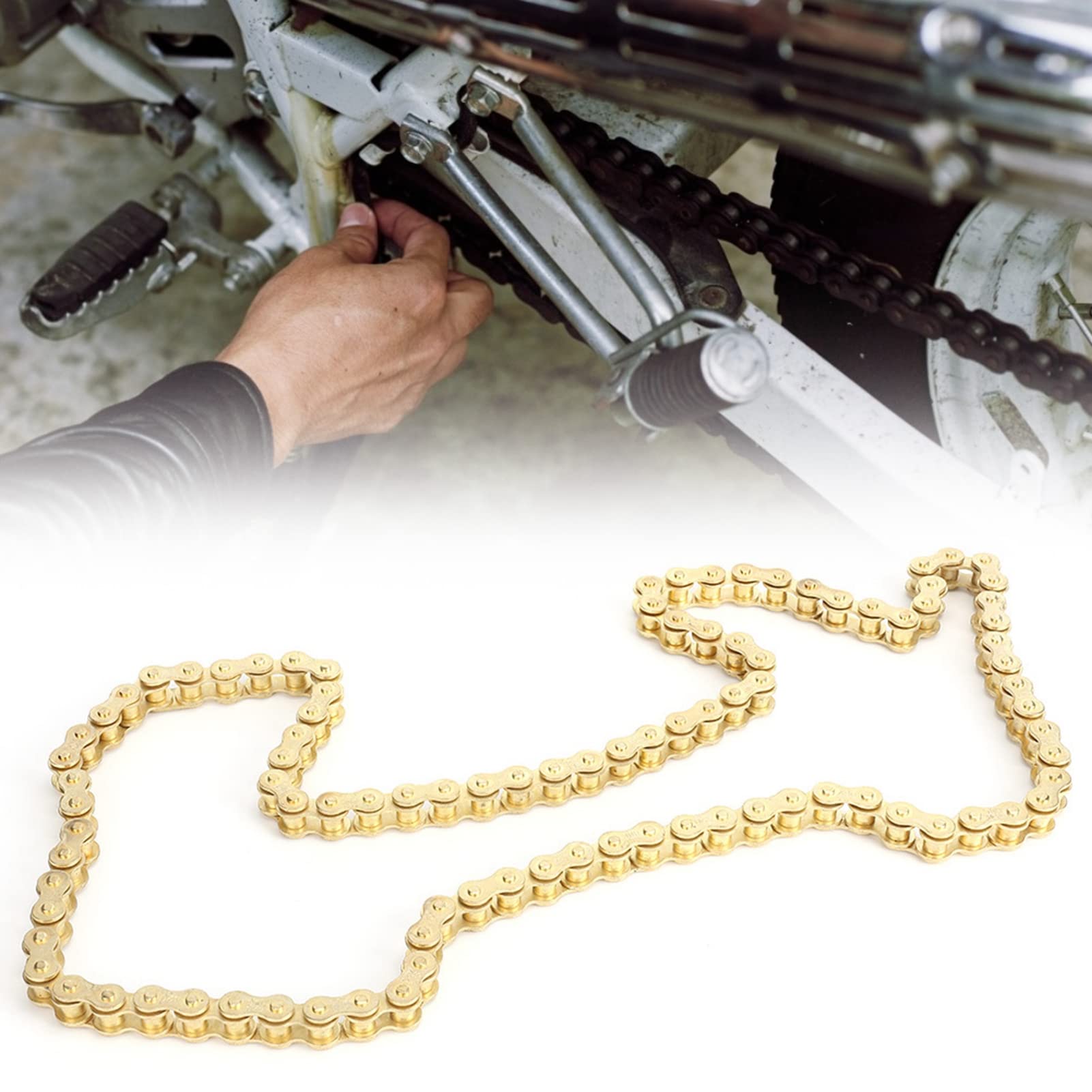 Catena Moto, 420 Sostituzione per 50CC 110CC 125CC Cinese ATV 4 Wheeler Quad Pocket Bike Buggy