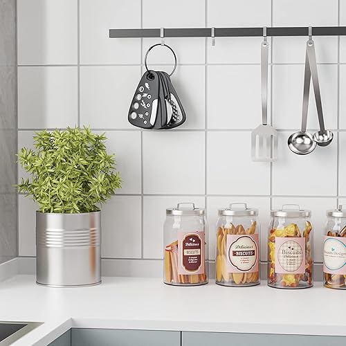 Miniatura 9 de Pisol Juego de 6 utensilios únicos de cocina, ahorro de espacio, rallador de queso, abridor de botellas, pelador de frutas y verduras, cortador de