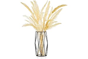 Esmiome Black Wire Vase - Glass Hurricane Candle Holder