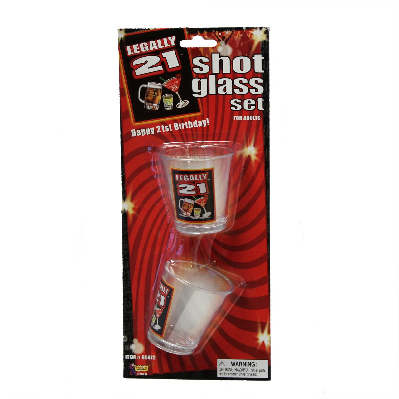 Forum Novelties Legally 65472 Lot de 21 verres à shot pour adulte Transparent