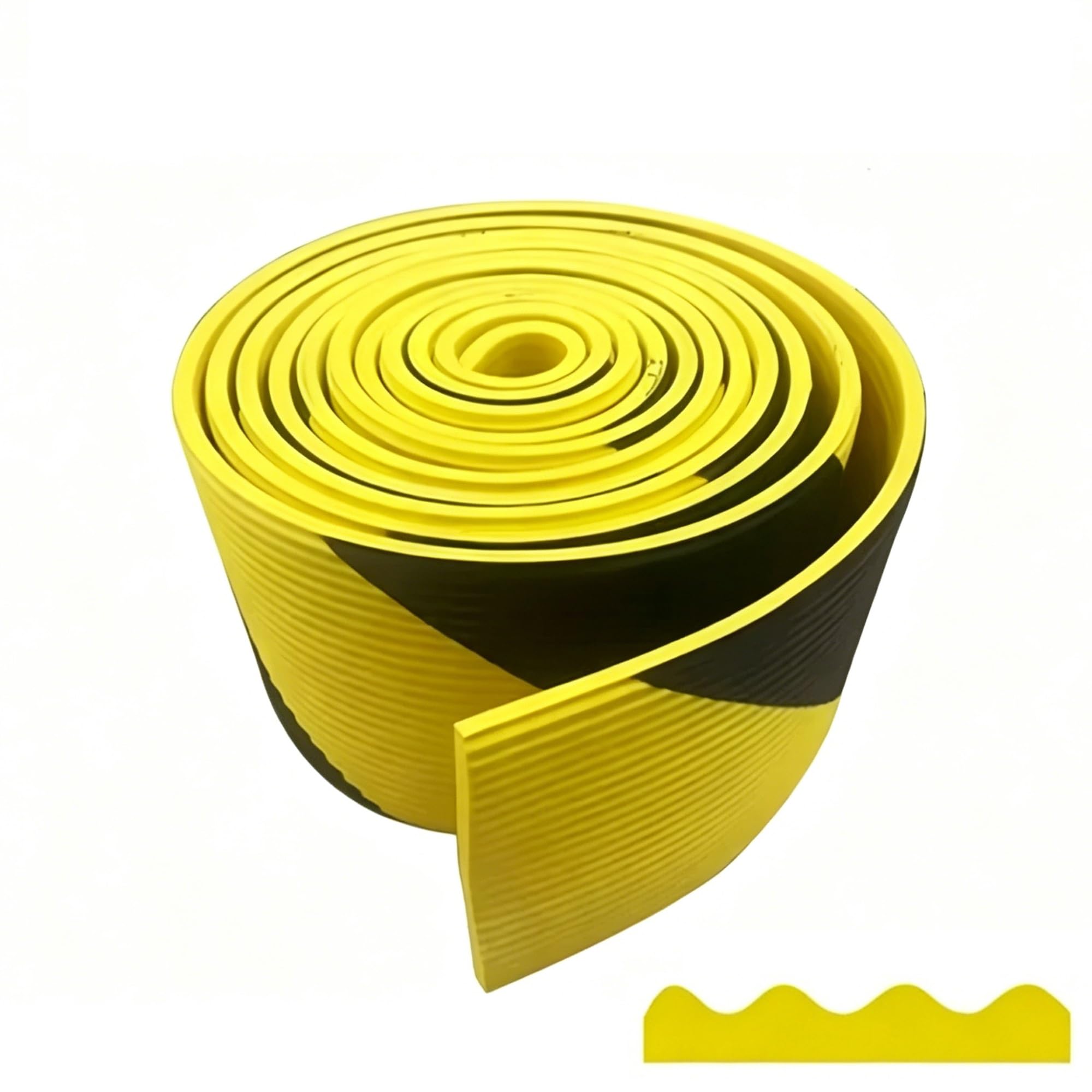 Garage Wall Protector, 8-inch Wide Yellow Black Safety Bumpers, 197in Self-Adhesive Foam Corner Guards for Industrial Edge Safety(79inch/200cm)