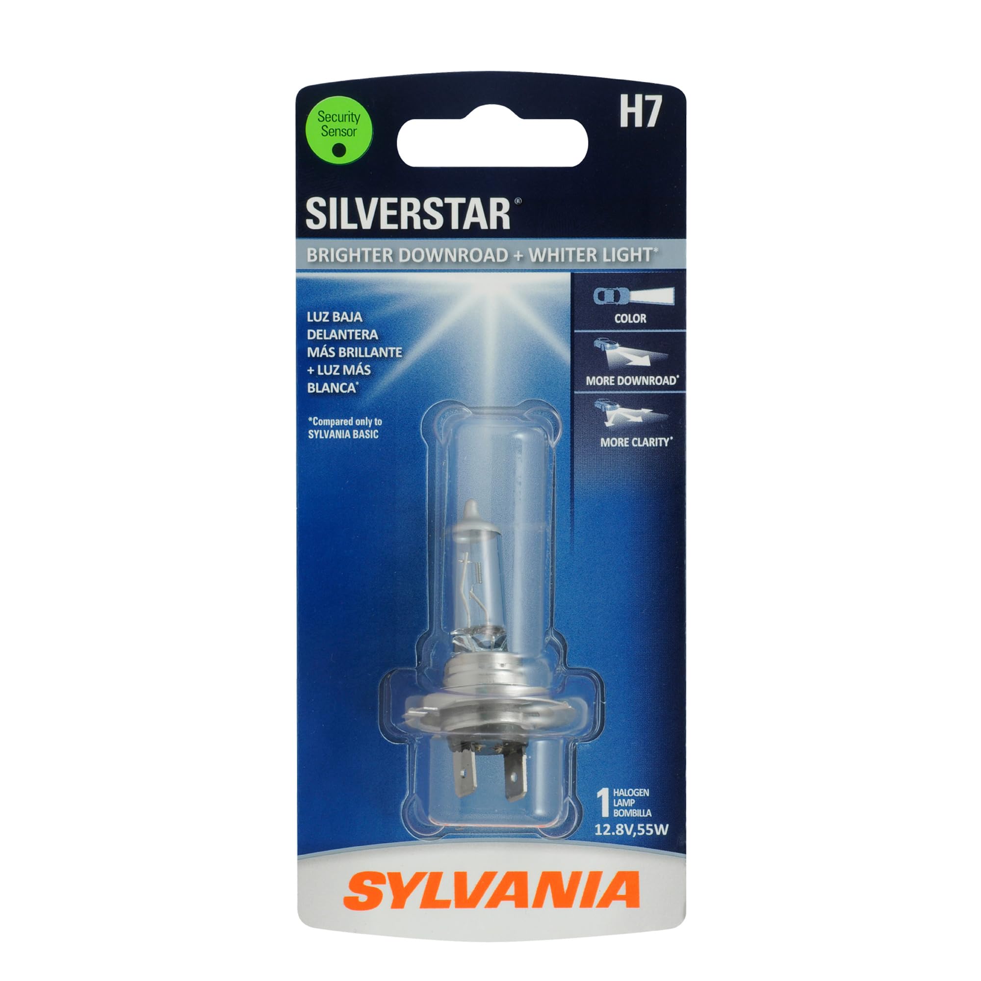SYLVANIA H7 SilverStar High Performance Halogen Headlight Bulb