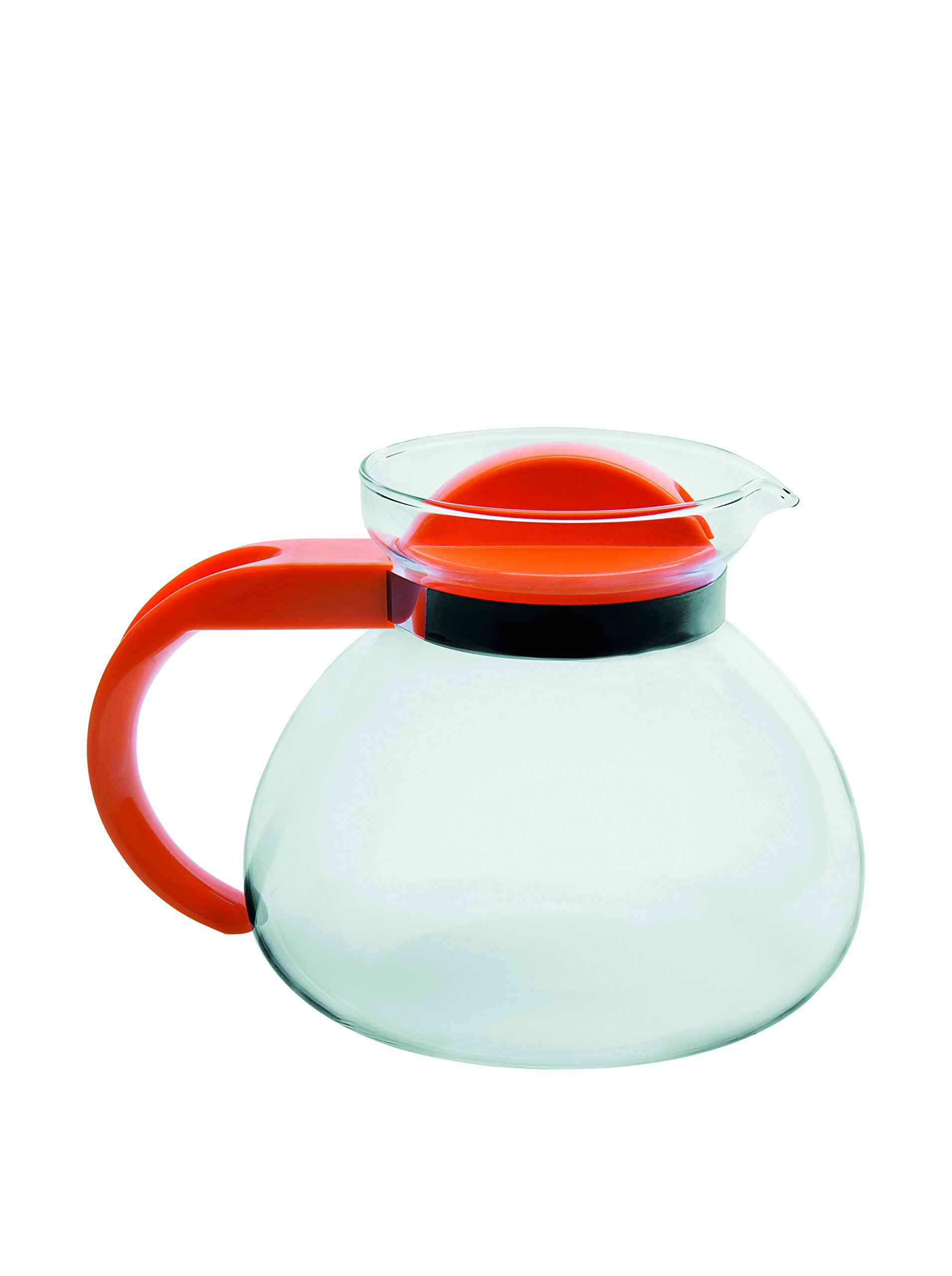 Excelsa Tea Time Teiera in Vetro Borosilicato 1.9 Litri, Vetro, Trasparente, 18 x 15 x 18 cm