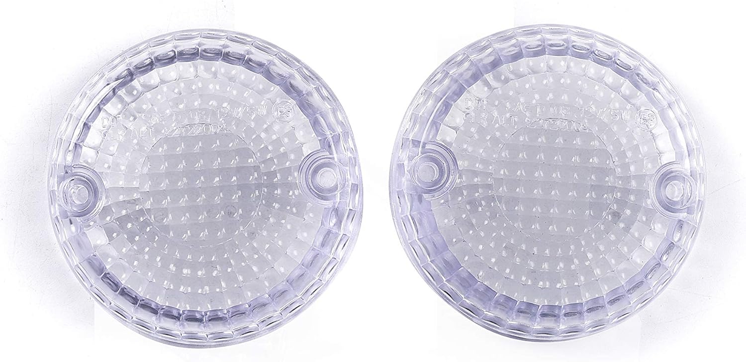 Fit for Kawasaki VN800 Vulcan 800 Drifter; Vulcan 800 Classic; VN800; 23048-1066;23048-1065; Flasher Light Idicator Turn Signal Lamp Lens (Smoke)