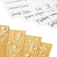 Vista 9 de Talented Kitchen 272 etiquetas adhesivas para especias, etiquetas transparentes para tarros de especias preimpresas para condimentar hierbas