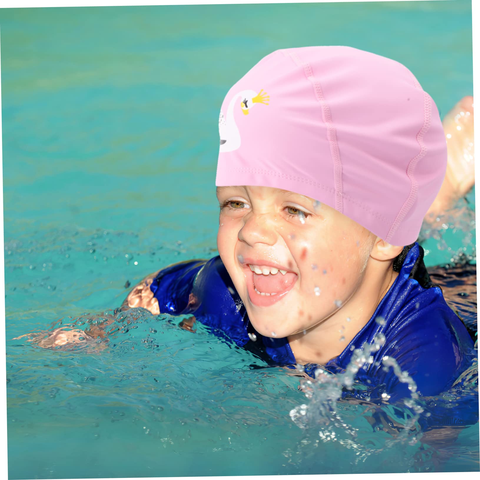 Gorro De Natación para Niños De 3 Piezas Gorro De Natación Unisex Gorro De Natación De Silicona para Niños Pelo Largo Pelo Corto Gorro De Natación para Niños Gorro De