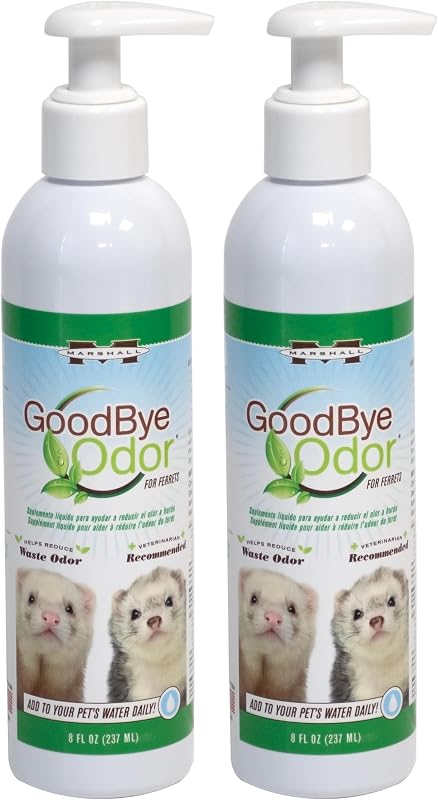 Desodorizador de Resíduos Naturais para Pequenos Animais Marshall Pet Products 240 mL, Pacote com 2