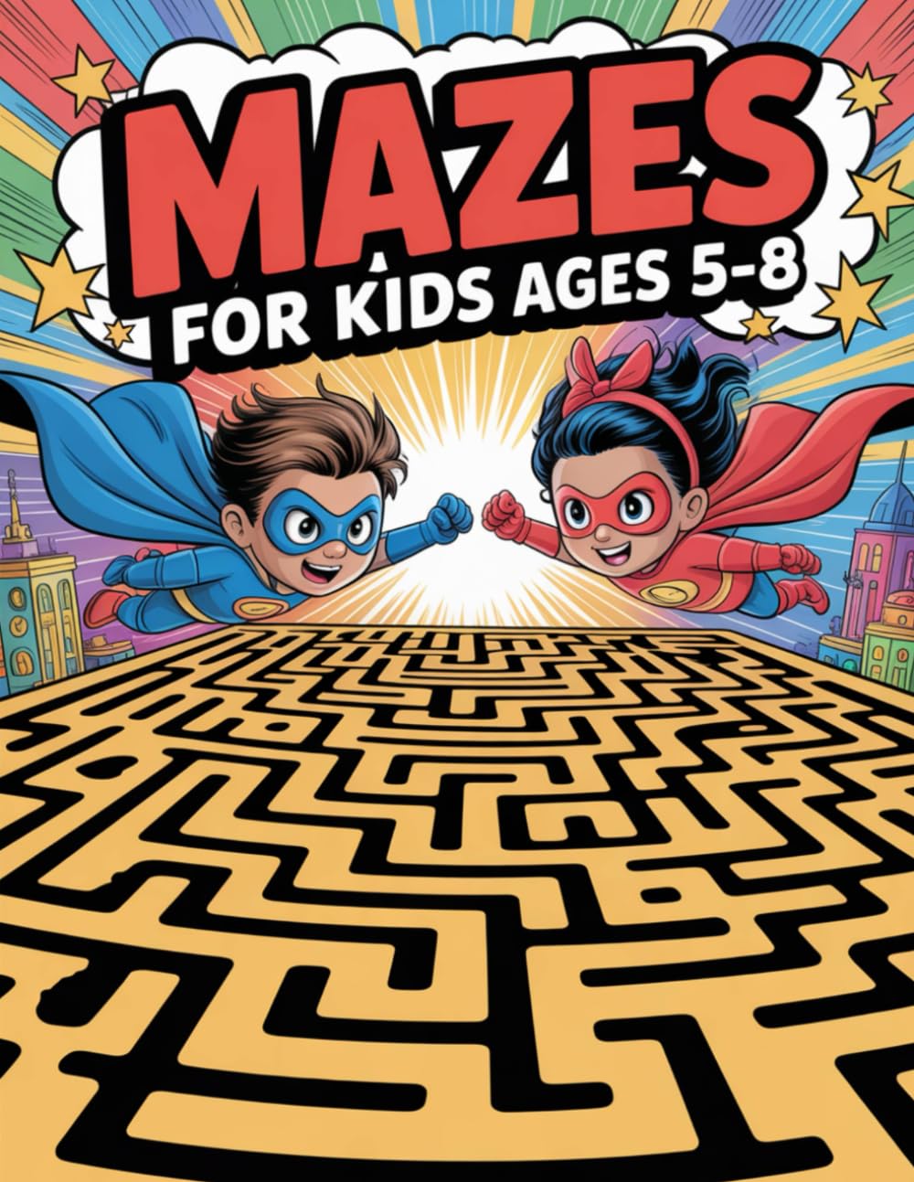 Mazes For Kids Ages 5-8 | Kids Activity Book | Challenging Maze Book For All Le