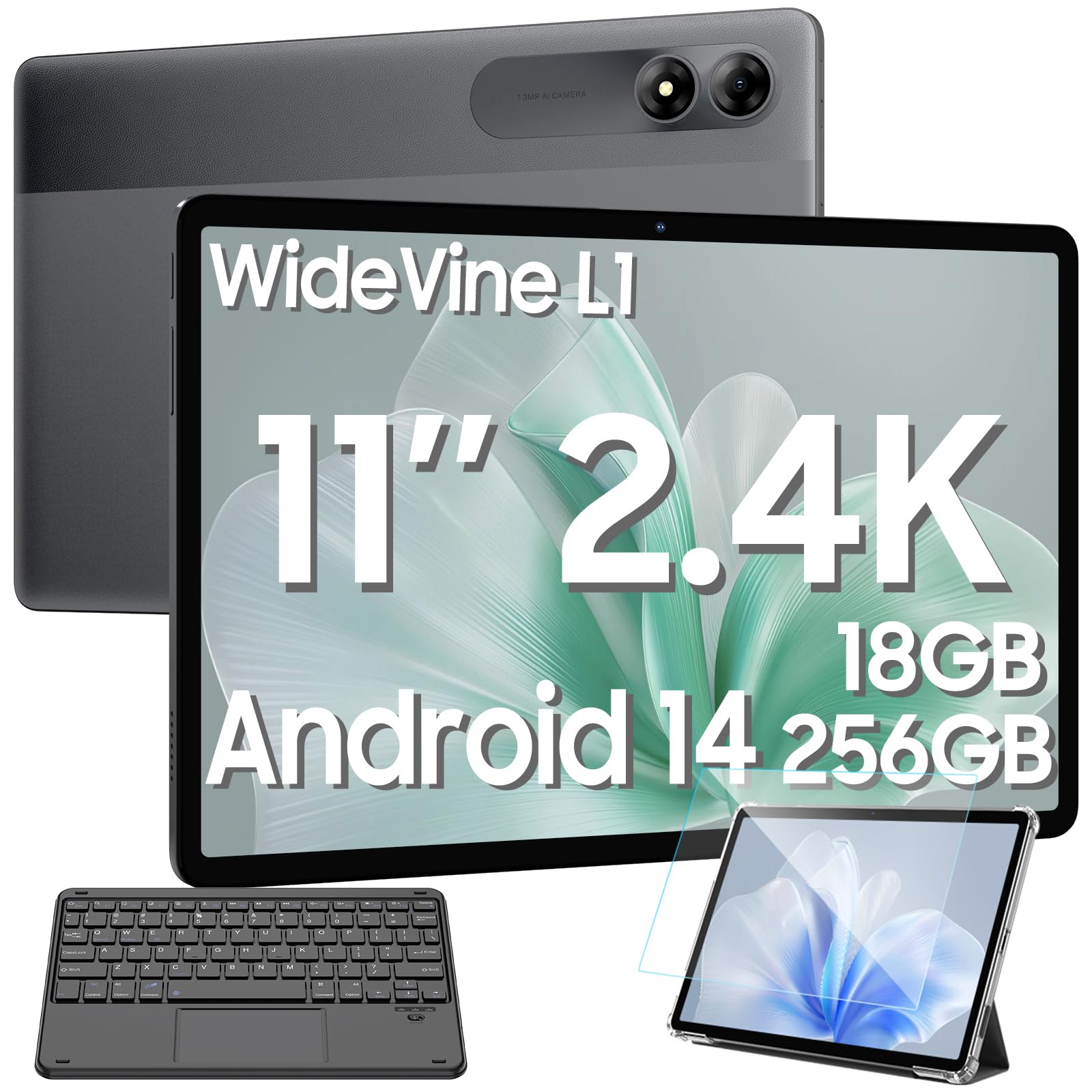 Blackview Tab 9 WiFi Tablet 11 Inch, Android 14 Tablet with 18GB