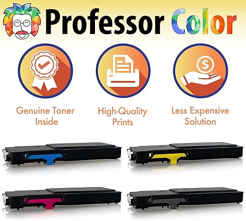 Miniatura 5 de Professor Color Cartucho de tóner original recodificado para Xerox VersaLink C405 C400 C400D C400DN MFP C405DN C405N C405  106R03524 106R03525