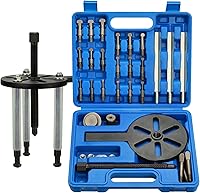 GallopMax 21-in-1 Bearing Puller Set: Inner Hole 3-Jaw Puller with Curved Hooks, Steel Collets & Storage Case for Easy Removal