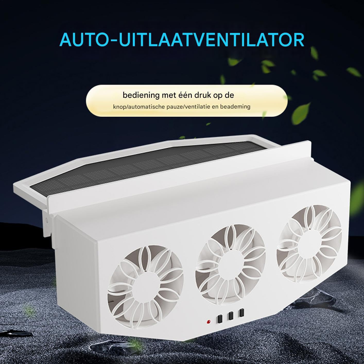 Ventilatore a energia solare Unità di ventilazione estrattori calore Apertura radiatore automatica pannello energetico auto RV
