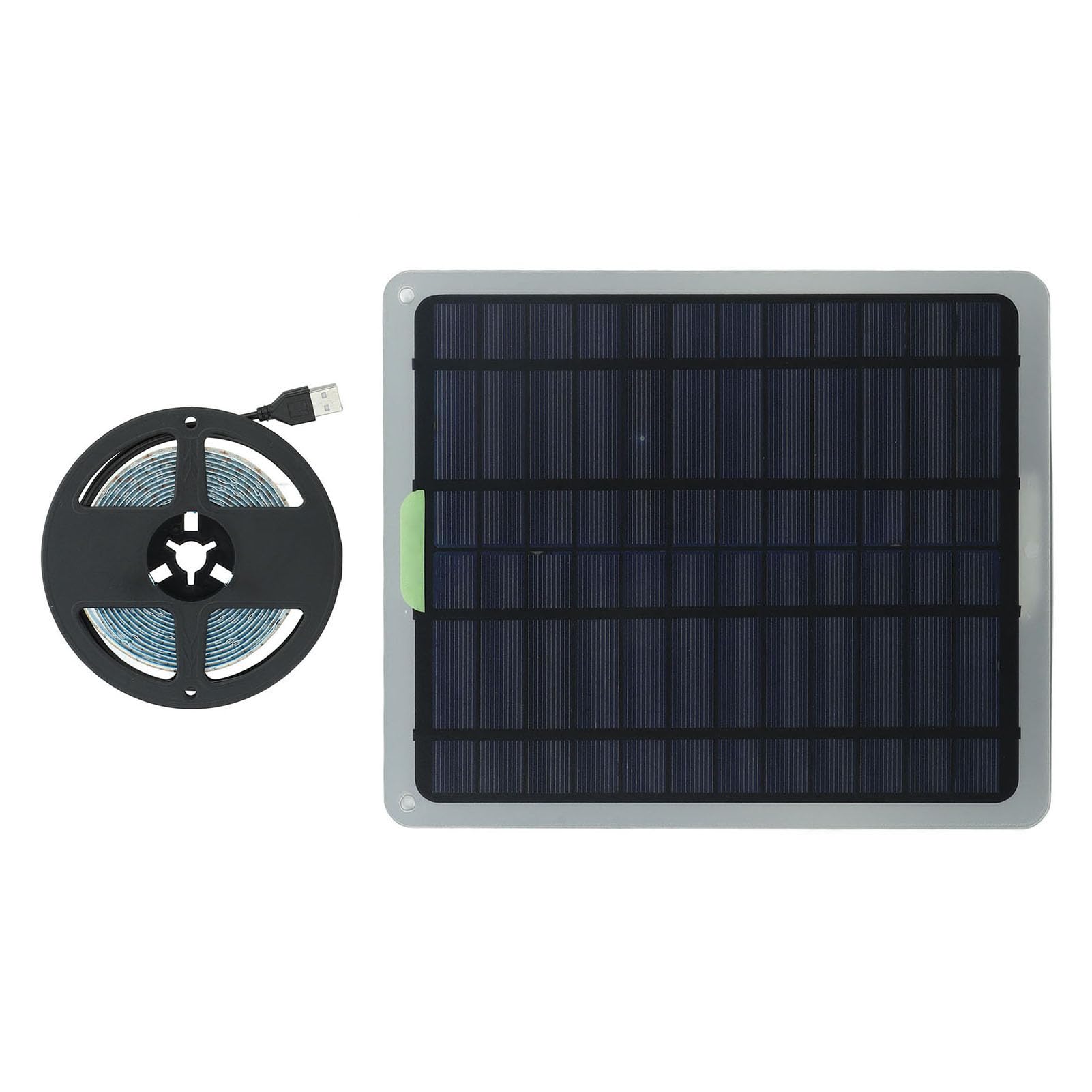 Tira de Luz Solar para Crecimiento de Plantas, 20 W IP65, Accesorios de Cultivo Impermeables, Lámpara LED con Caja de Batería para Invernadero, Jardín Hidropónico, Flores,