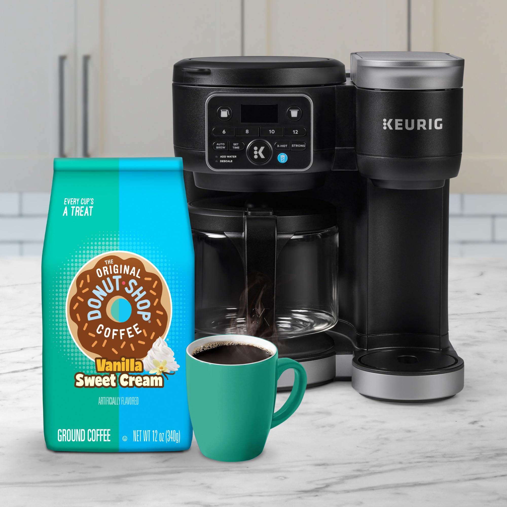 The Original Donut Shop Coffee Vanilla Sweet Cream Medium Roast Flavored Ground Coffee 12 oz Bag — view 5