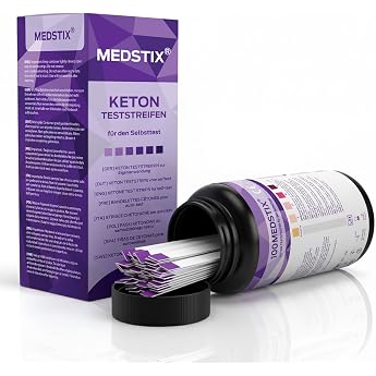 MediVinius Ketostix for Immediate Ketose Measurement Results Keto Test Strips for Effective Keto Nutrition and Diet Keto Sticks mv-ks1-100 Purple 100.00