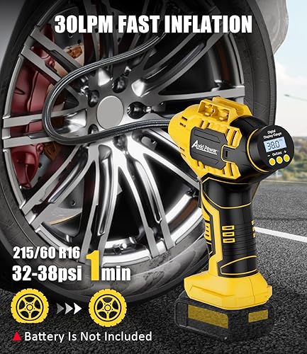 Miniatura 3 de AVID POWER Inflador de neumáticos (batería no incluida), compatible con baterías DeWalt de 20 V Max de la serie DCB, no para baterías Avid Power,