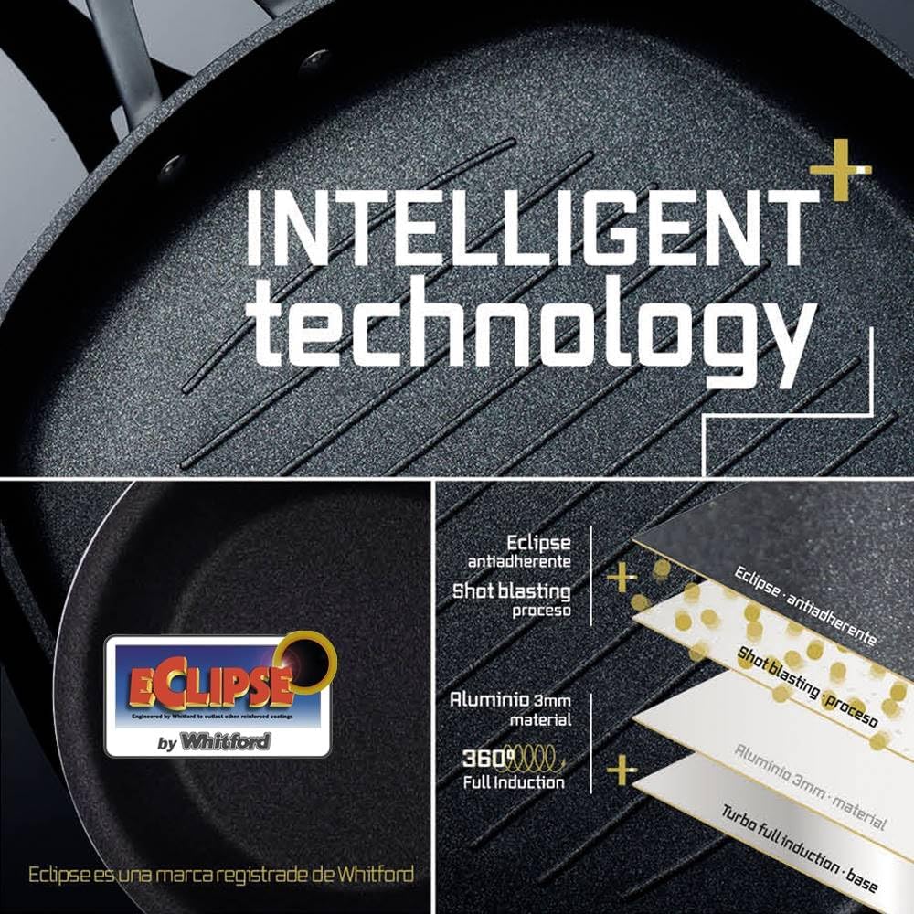 MasterPro Gravity Frypan, Black, 16 x 4.5 cm