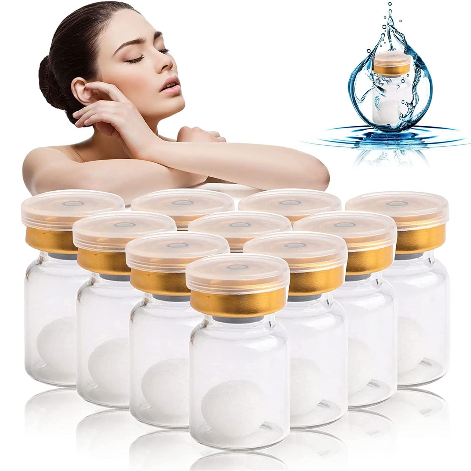 Japanese Water-Soluble Silk Collagen Ball, Natural Silk Protein Anti AgingEssence, Japanese Collagen Silk Ball, Japanese Silk Collagen Ball, Hydrating & Moisturizing for Aging and Dry Skin (10 Bottle)