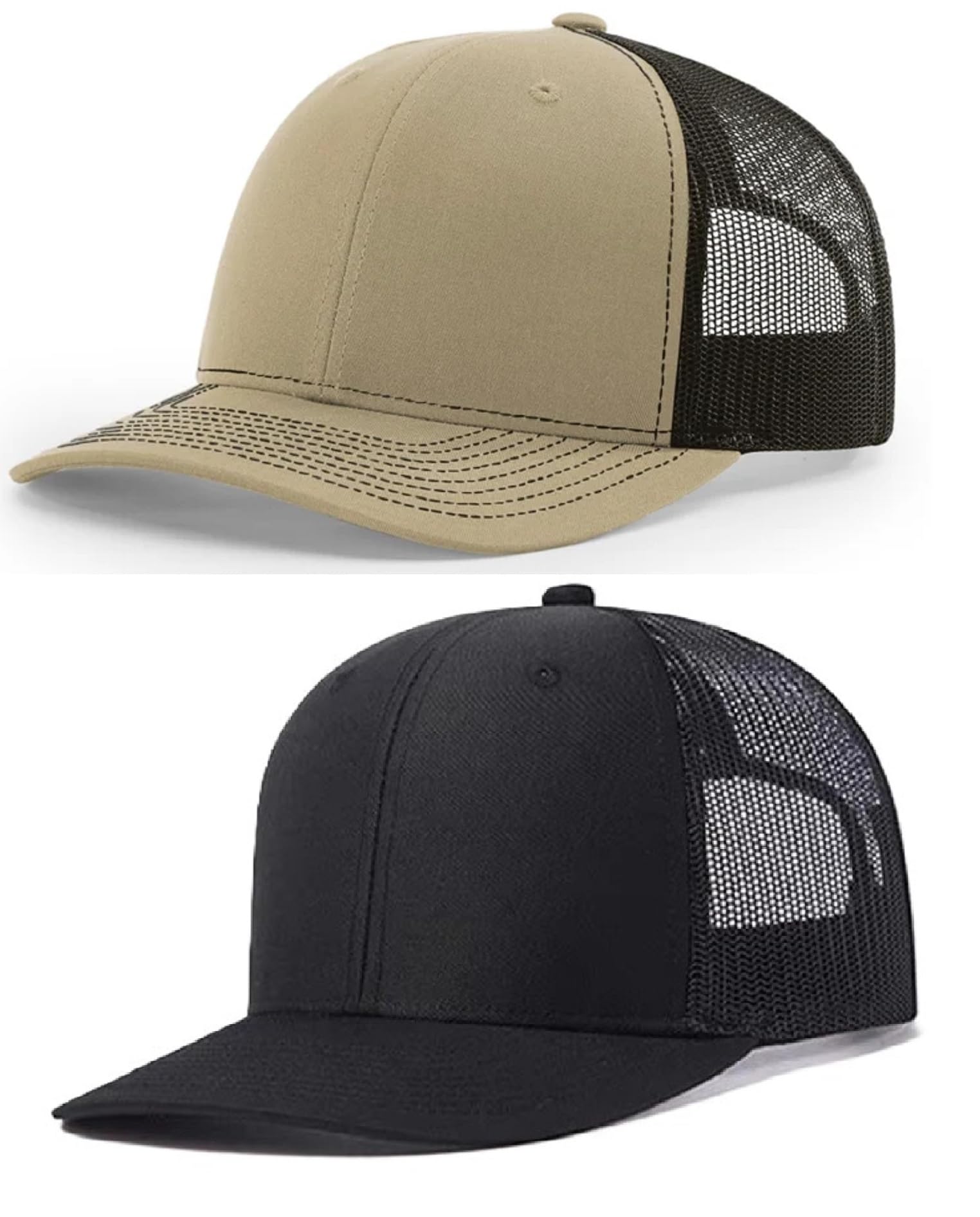 Zacharias Men's Cotton Blend Halfnet Solid Trucker Baseball Cap hnc-01 (Free Size_Pack of 2)-picture-14