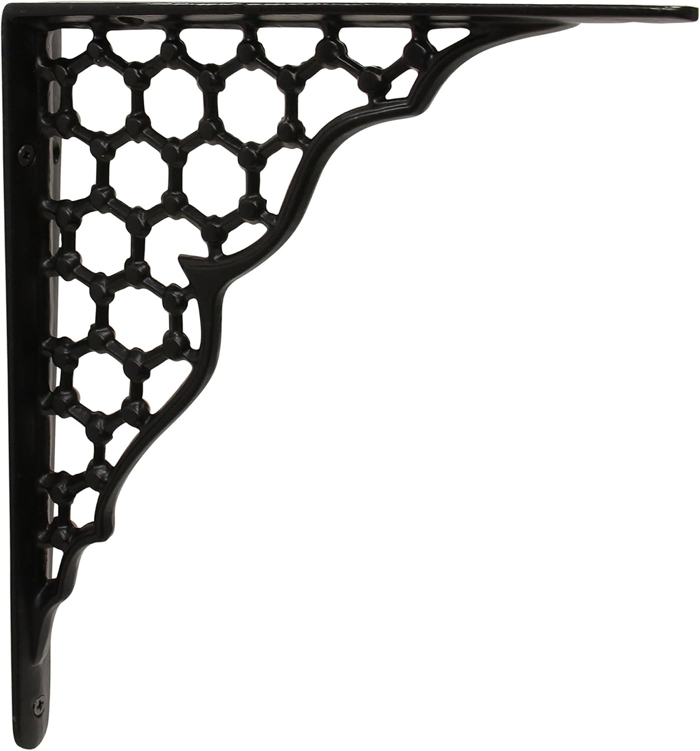 RCH Hardware 8014BLK Shelf Bracket, Black
