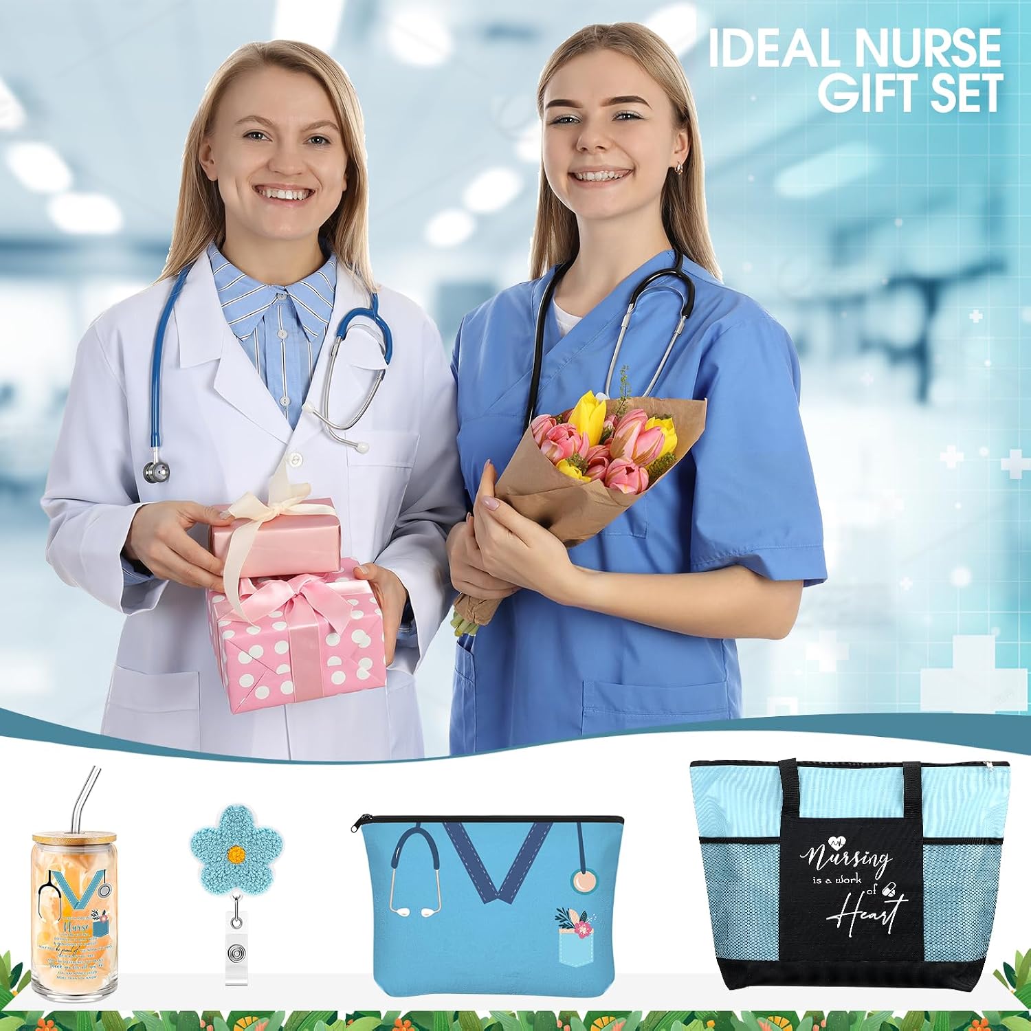 4 Pcs Christmas Nurse Appreciation Gift Set for Women image 2