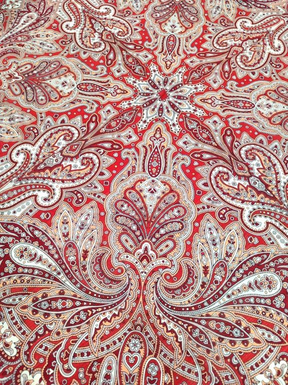 Wool Shawl for Women with Silk Fringe 35x35'' (89x89 cm) 100% Wool Scarf for Women, Floral Wrap, Fashion Scarf3