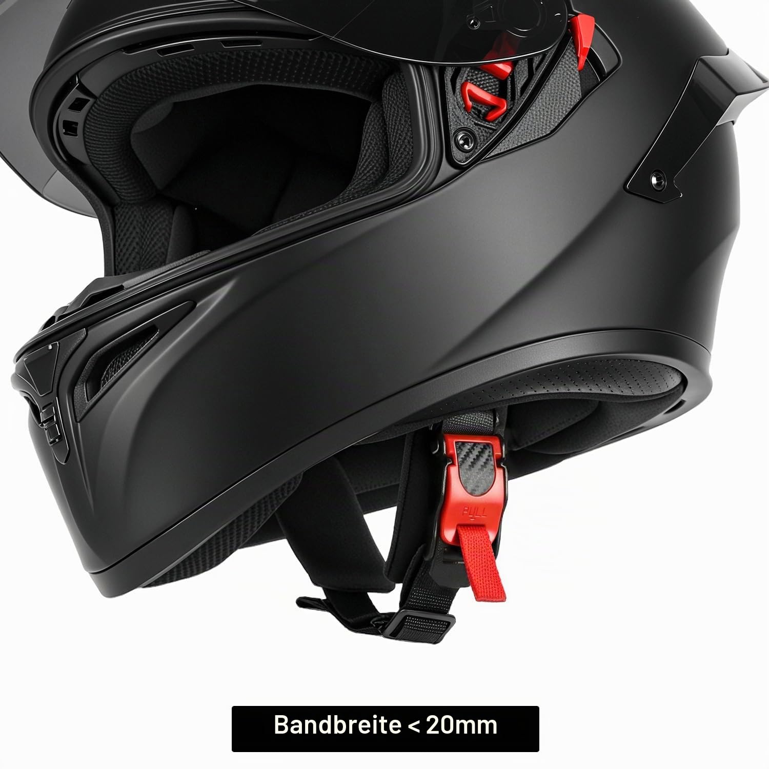 QWORK® 3 Stück Universal Fahrradhelm Verschluss Schnellverschluss Helmschnalle mit Riemen, Fahrradhelm Ersatzteile Sport & Freizeit
