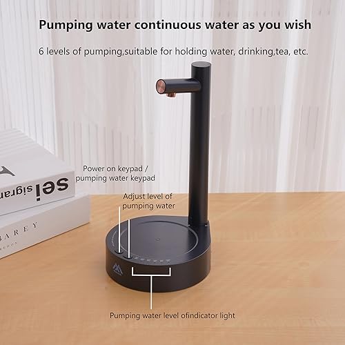 Miniatura 3 de Dispensador de agua de mesa inteligente, recipientes para beber, bomba eléctrica de escritorio para botella de 5 galones, encimera portátil USB-C de