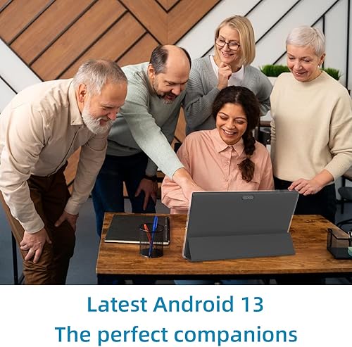 Vista 55 de Tablet 64GB 10 pulgadas Tablet, tabletas Android, batería 6000mAh Quad Core HD pantalla táctil Tableta Computadora 2MP+8MP Cámaras duales WiFi BT