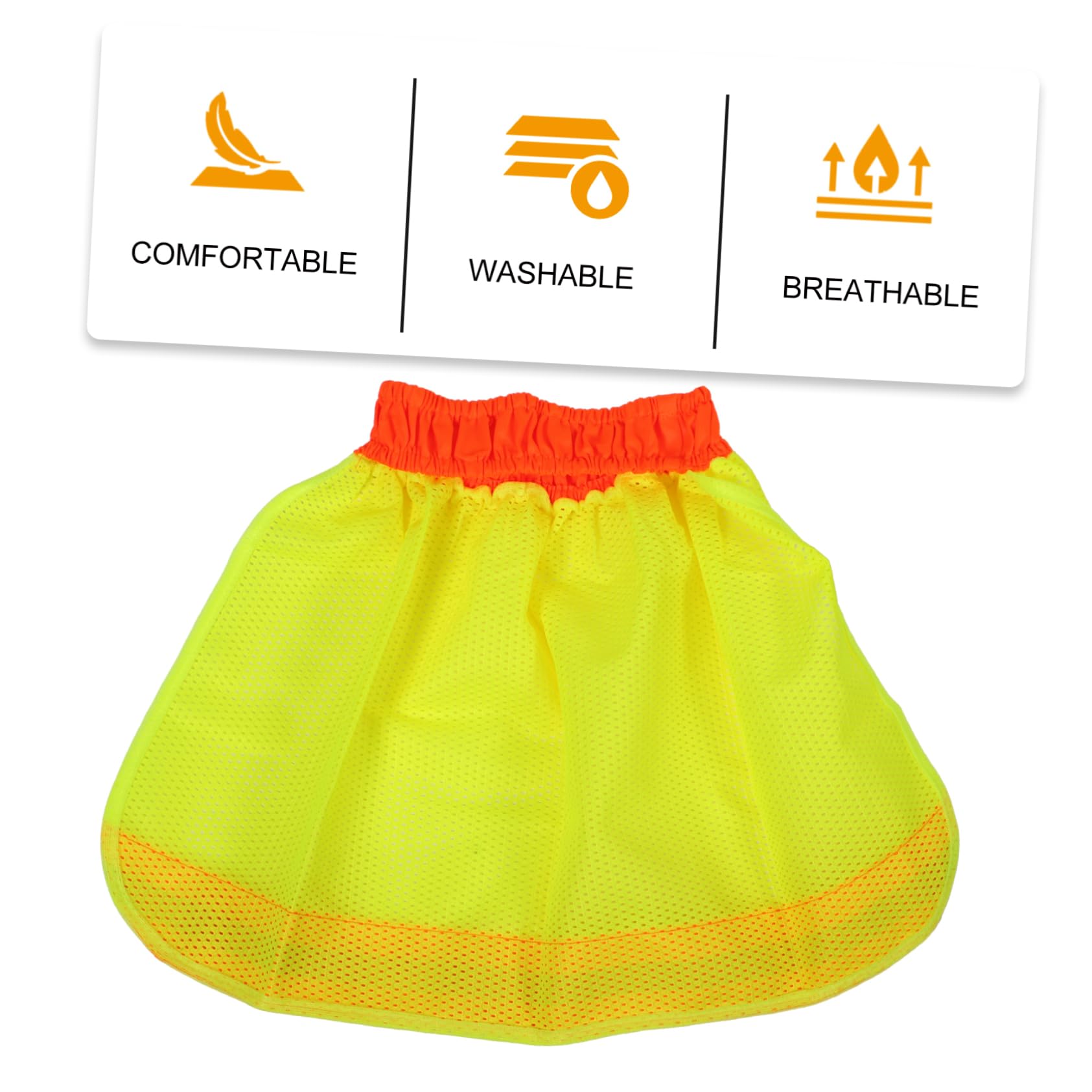 Uonlytech 12pezzi Cappellino Riflettente Rete Traspirante Per Casco Con Visiera Alta Visibilità Protezione Solare Per Uomini e Donne All Aperto Fluorescente