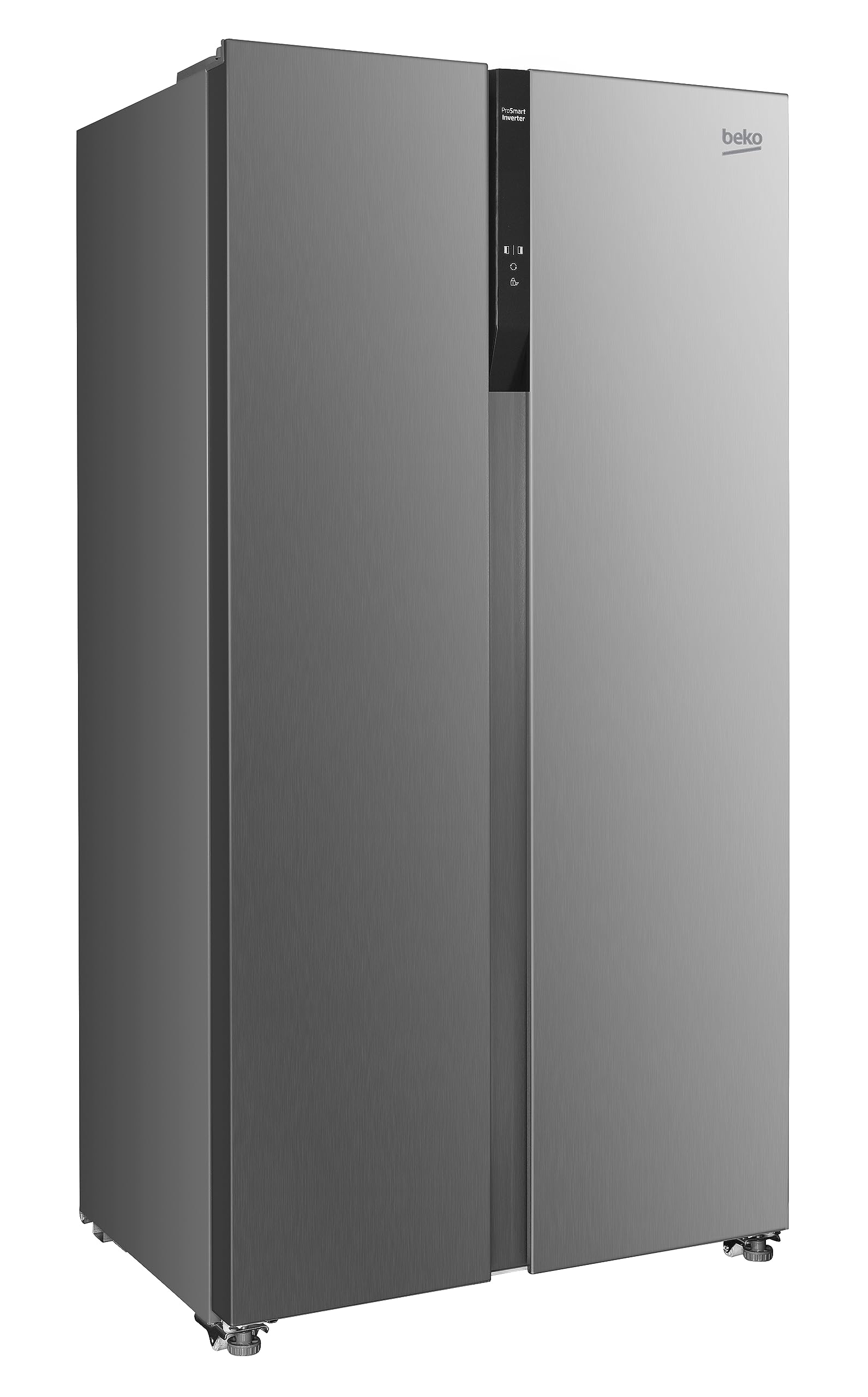 Beko GNO5323XPN - Frigorífico Americano Side by side, No Frost, Clase Energetica D, Electronico, Compresor ProSmart Inverter, Color Acero Inoxidable