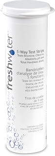 Hot Spring Freshwater Spa Test Strips - Easy Bromine, Chlorine, pH, Alkalinity & Hardness Testing Kit