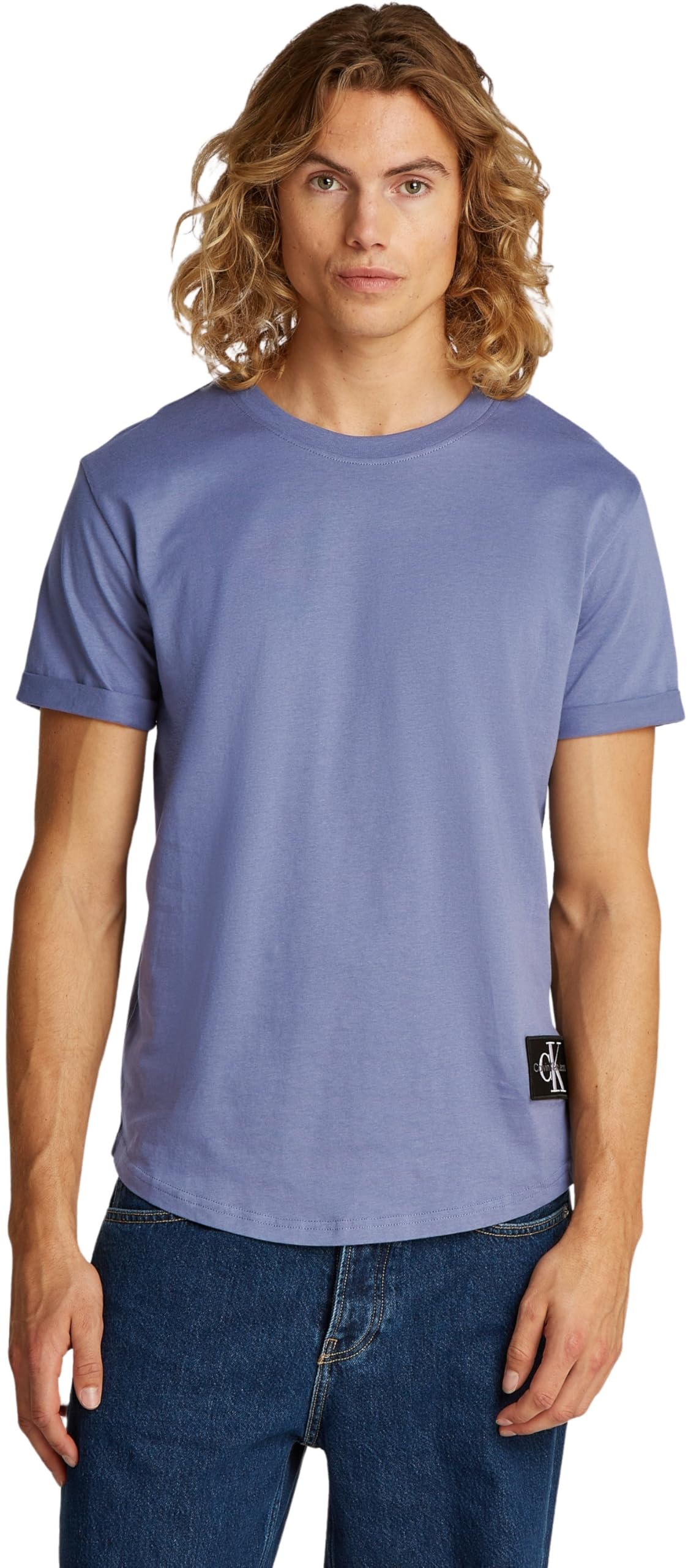 Calvin Klein Top in Maglia a Maniche Corte Uomo