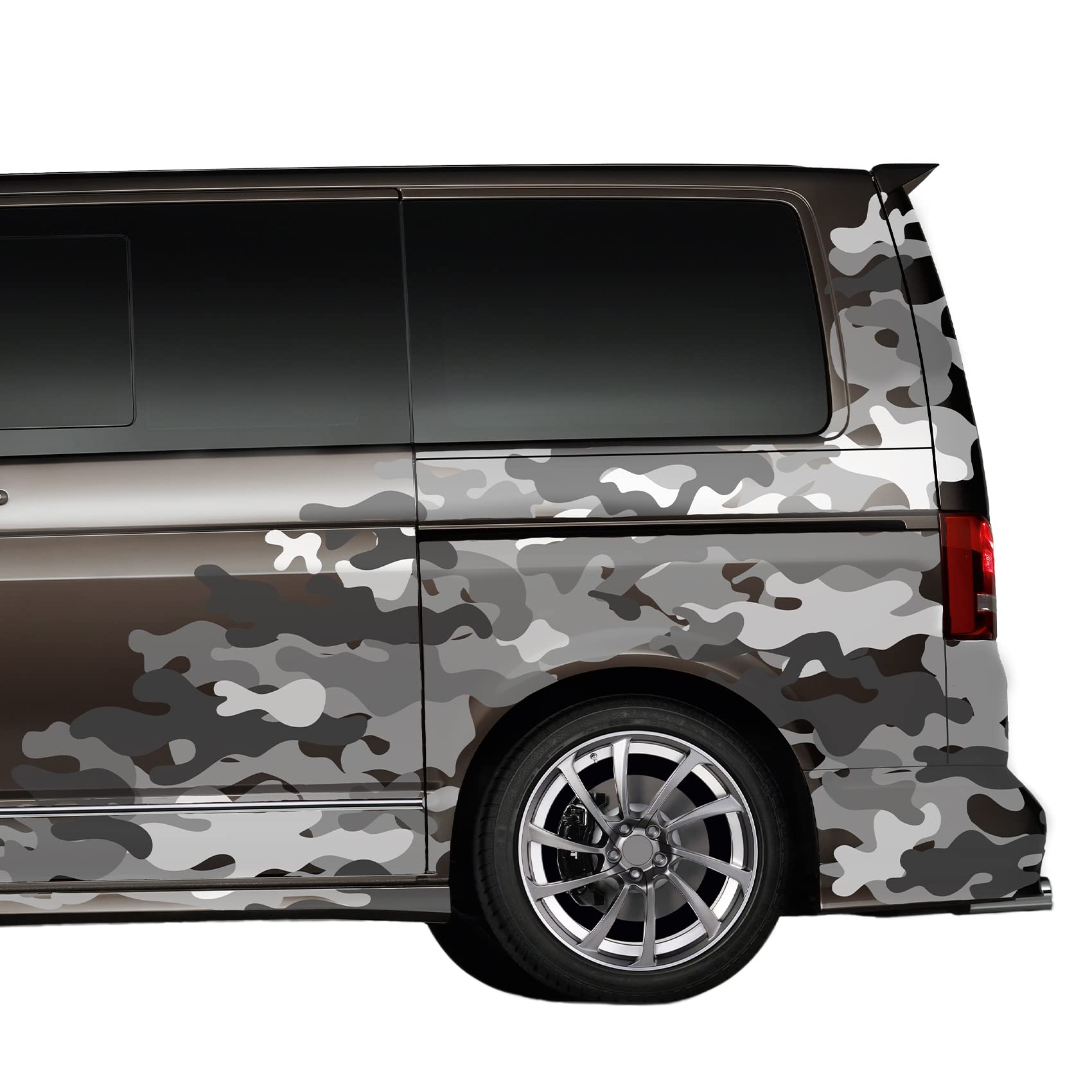 Finest Folia Set di 2 Adesivi Auto Camouflage Opaco – Adesivi Autoadesivi per Auto, Moto, Camper, Furgoni – Impermeabili, Resistente ai Raggi UV – Adesivi per Tuning, Decorativi per Laterali RX048
