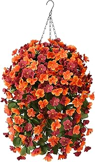 Artificial Fake Hanging Begonia Flower Basket