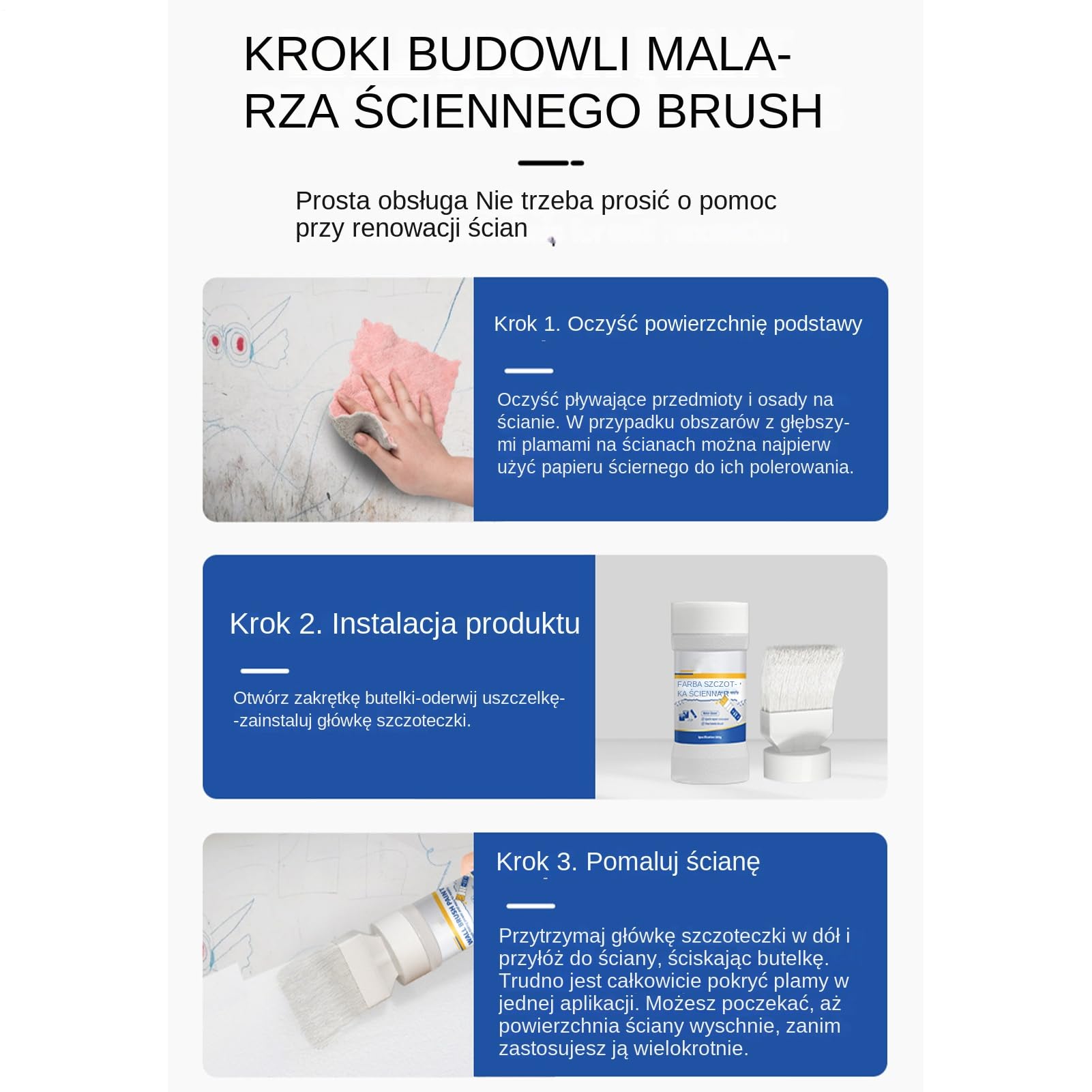 Safe Wall Paint - Wall Repair Paste Practical, Design with Easy Application for Home Maintenance Painting Kit for White Ceiling Touchup Paint with Brush to Remove Stains Scratches Marks Walls