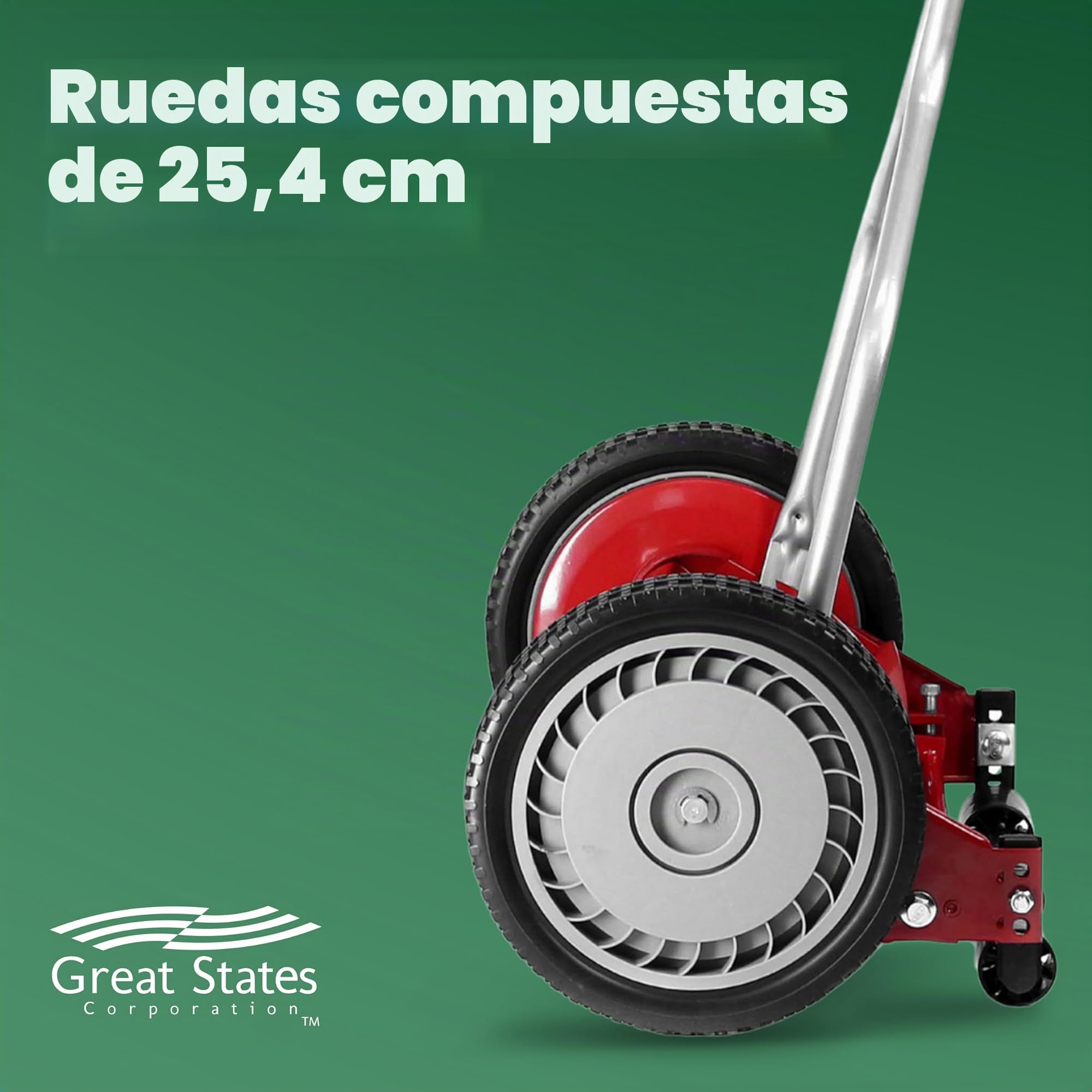 Great States 304-14 - Cortacésped con Carrete de Empuje (35,6 cm)