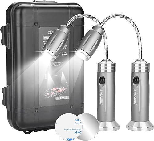 Luz magnética ultrabrillante para parrilla con luces LED superbrillantes, regalos para hombres y papá, luz flexible de cuello de cisne para