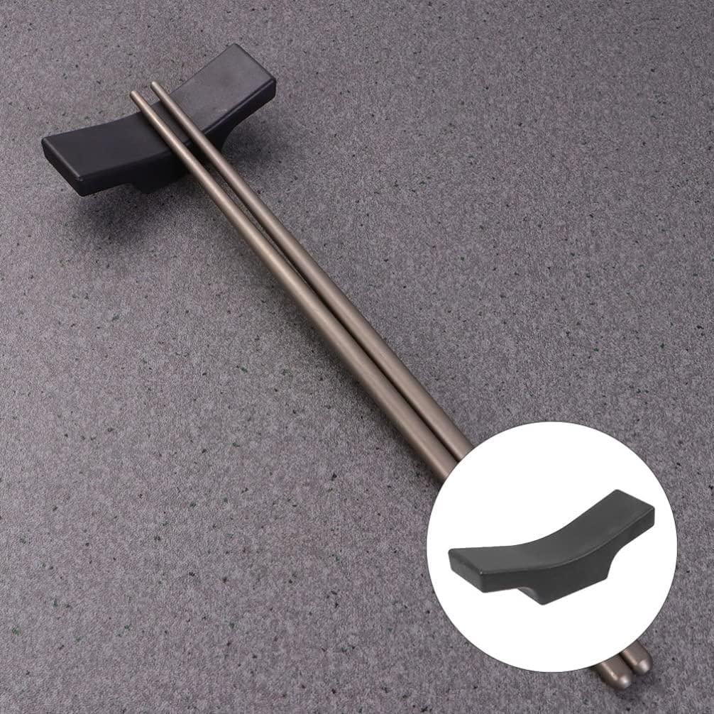 Repose-Baguettes, Supports pour Baguettes de Table Noirs, Lot de 6, pour la Maison et Le Restaurant