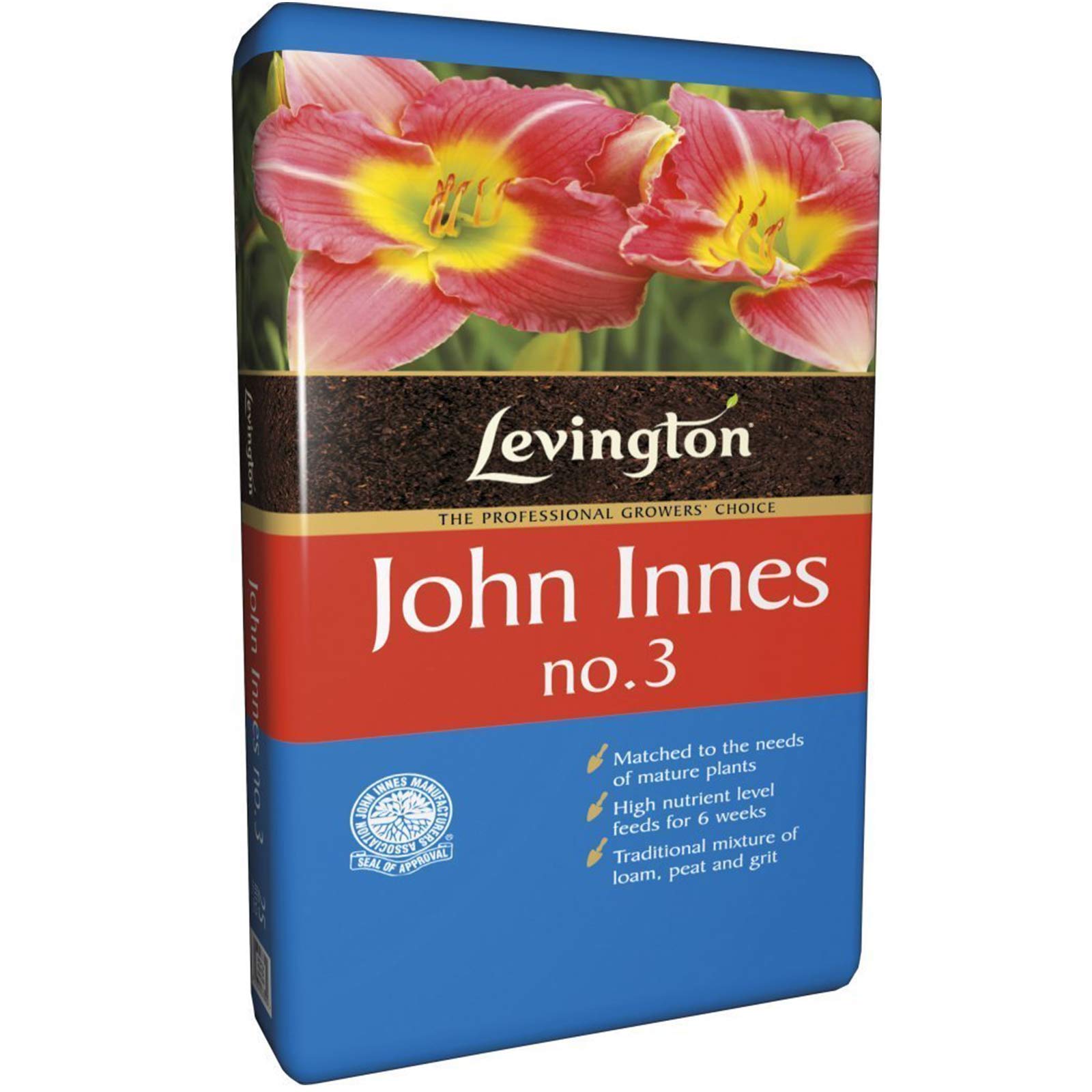 Levington John Innes No.3 25 litres- Mature Plant Compost x4