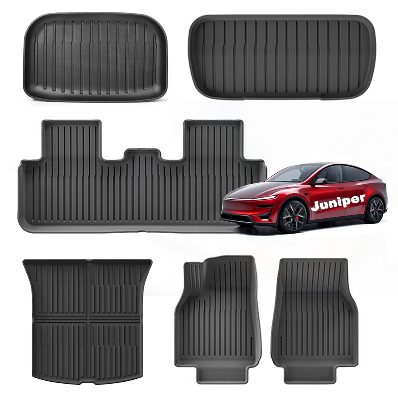 Photo 1 of ** sold as is no refund/ return** see comments
Tesstudio 2025 2026 Tesla Model Y Juniper Floor Mats, Cargo Mats Full Sets, Non-Slip Waterproof & Easy-Clean Durable Upgraded-Lengthened Floor Liners and Cargo Trunk Mats Accessories, Set of 6 Mats