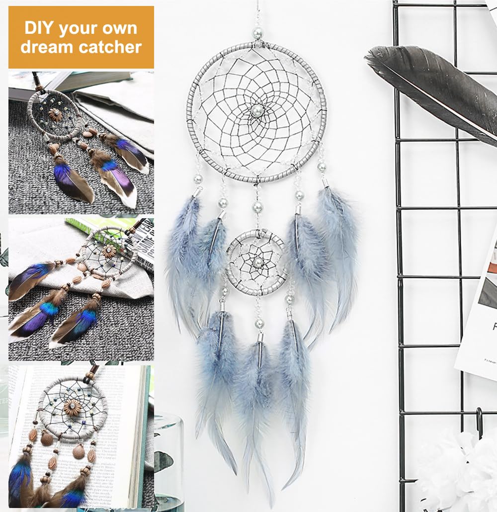 10 Anelli Di Metallo Per Ghirlande Fai Da Te - Cerchi 10cm Per Acchiappasogni, Decorazioni Floreali - Foto 14