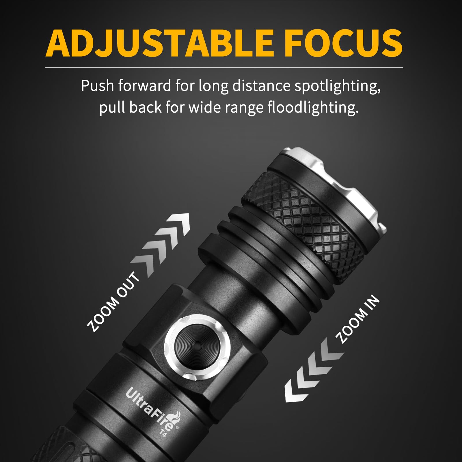 Lepro Torcia LED Potente Professionale LE1000, Torcia Scout da Impermeabile IPX4 da Pila LED